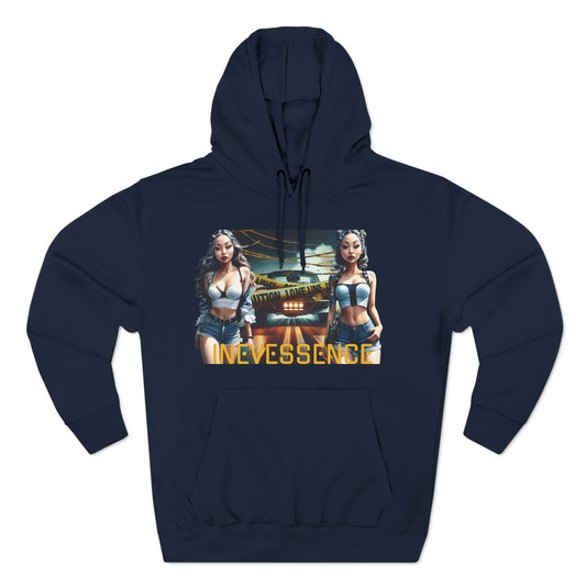 Model Meets American Muscle Dreiteiliger Fleece-Kapuzenpullover - Geschenk für Muscle-Car-Enthusiasten, Pullover für Autoliebhaber, American Muscle-Kleidung, Muscle Car