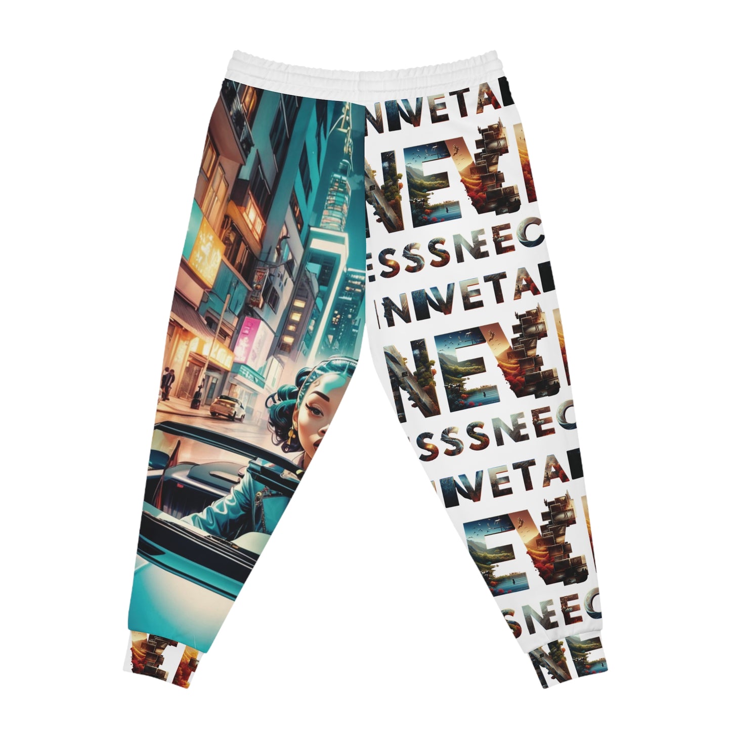 Back to the Future Athletic Joggers - Escape the Matrix Design