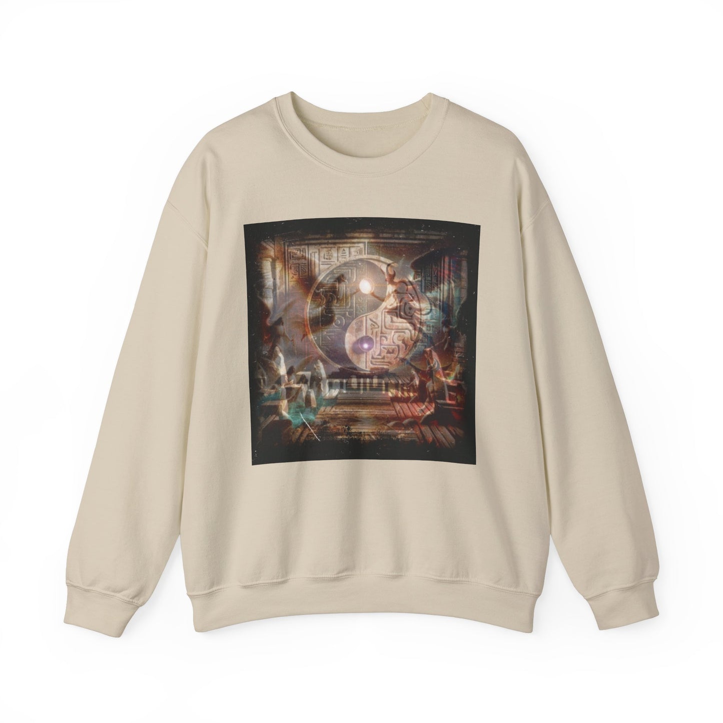 Angels and Demons Spiritual Warfare Unisex Sweatshirt, Heavenly Battle Crew Pullover, Religious Spirituality Jumper, Christian Gift Apparel,