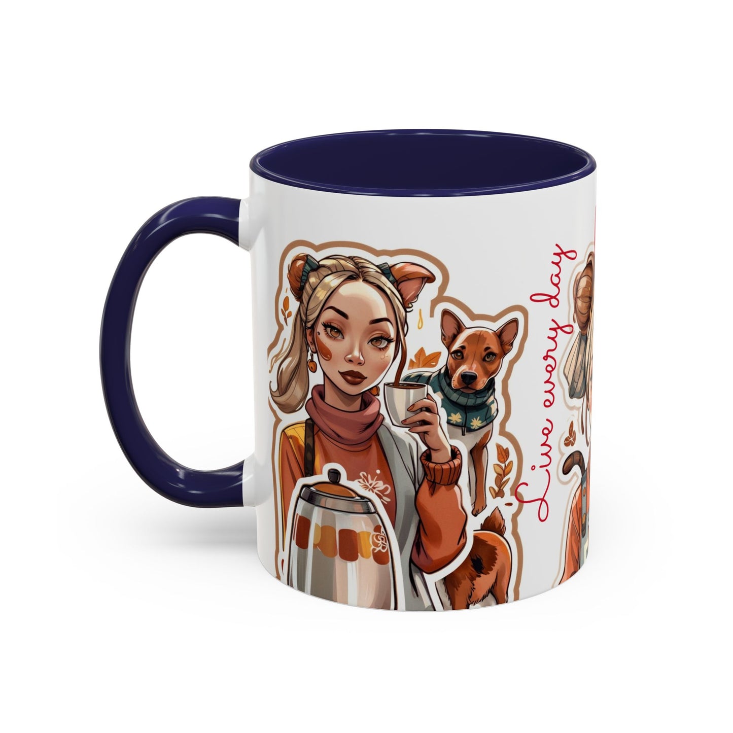 Taza de café: Vive como si no hubiera un mañana, 10 oz y 15 oz