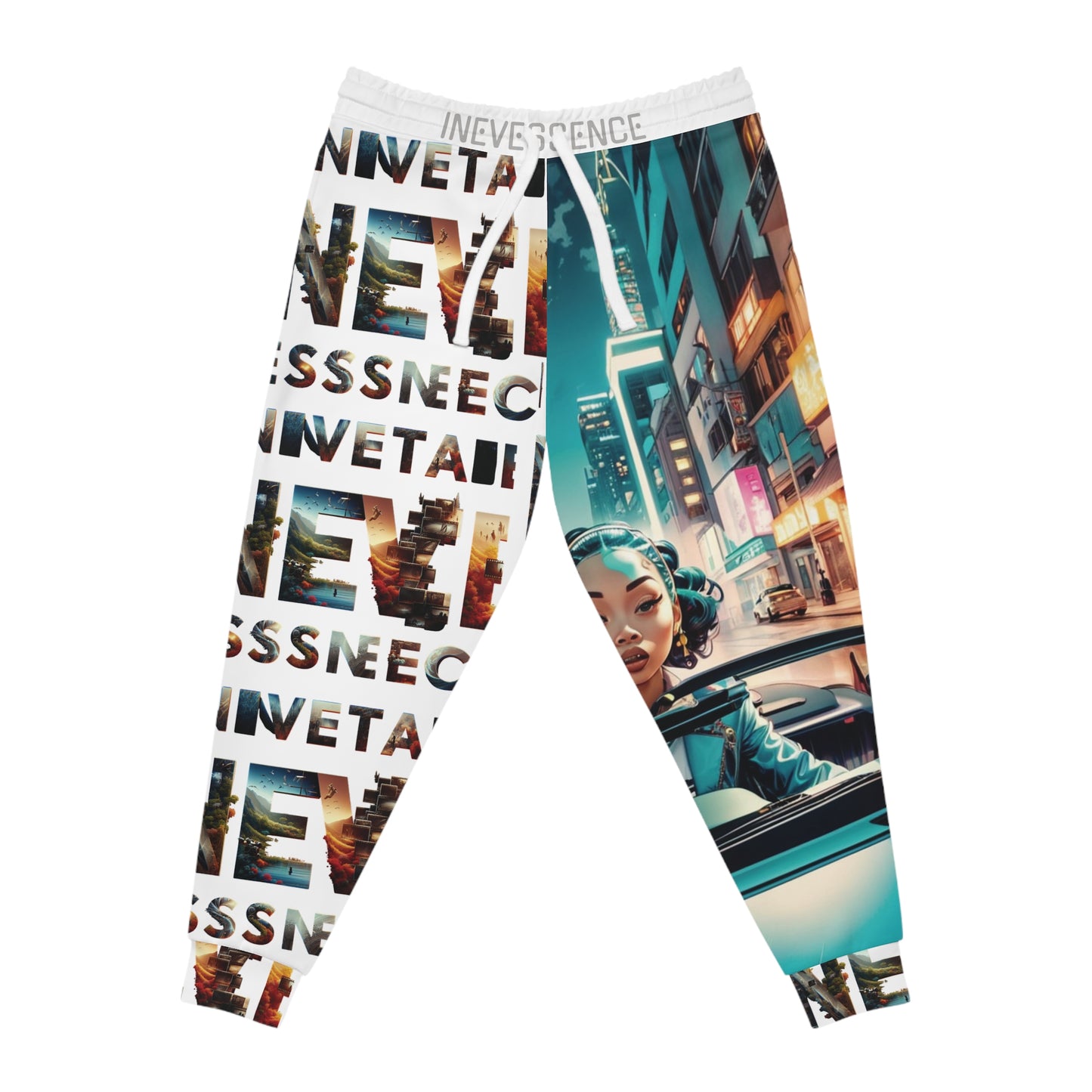 Back to the Future Athletic Joggers - Escape the Matrix Design