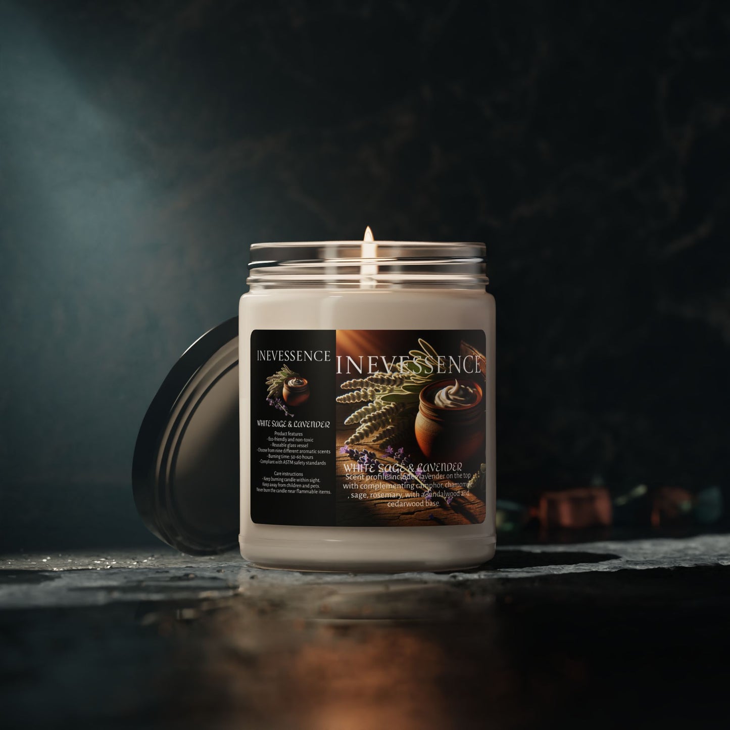 Warrior's Prayer for Protection Unscented Soy Candle