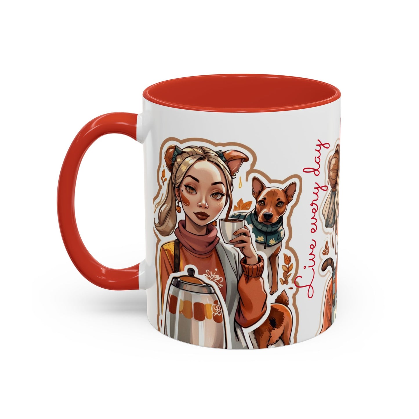 Taza de café: Vive como si no hubiera un mañana, 10 oz y 15 oz