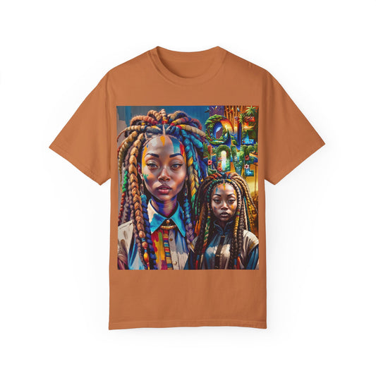 Locs Woman One Love T-Shirt, Afrozentrisches T-Shirt, Geschenk für Schwarze Frauen, Ethno Kleidung, Natürliches Haar Top, Rasta Kleidung