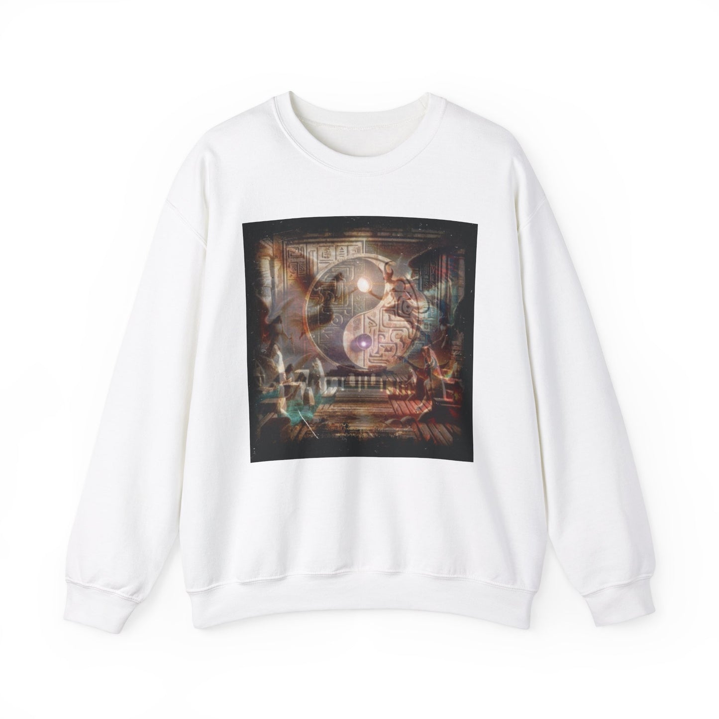 Angels and Demons Spiritual Warfare Unisex Sweatshirt, Heavenly Battle Crew Pullover, Religious Spirituality Jumper, Christian Gift Apparel,